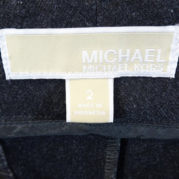 Michael Kors Pants Womens Size 2 Gray Trouser Slim Stretch Smart Casual Career - Picture 3 of 5